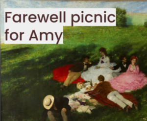 Farewell picnic party for Amy